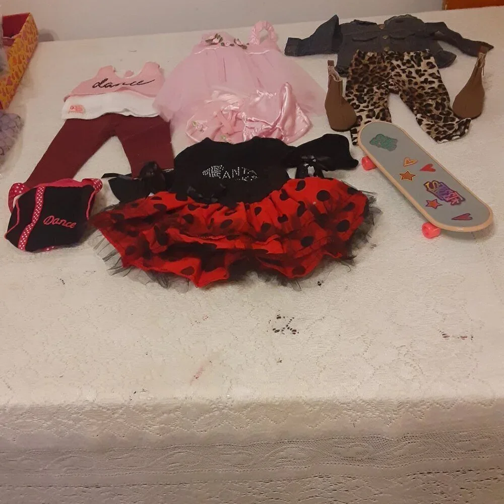 American Girl Custom Made Ballerina Doll & 20 Outfits & Accessories.